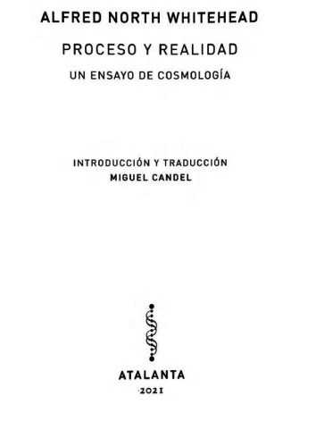 Proceso y realidad