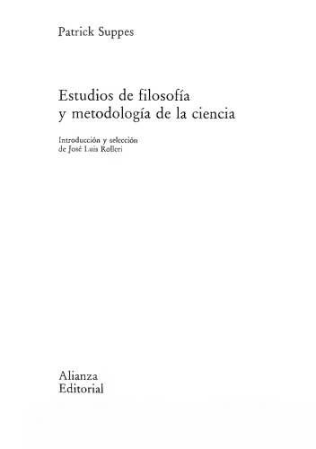 Estudios de filosofía y metodología de la ciencia