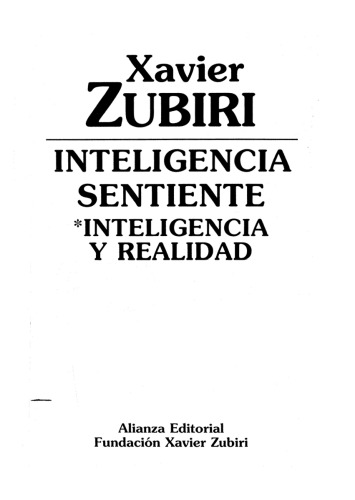 Inteligencia sentiente, Inteligencia y realidad