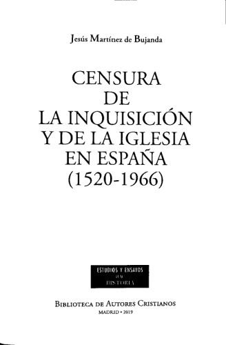 Censura de la Inquisición y de la Iglesia en España (1520-1966)