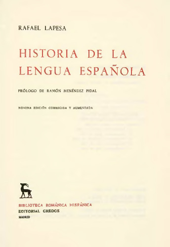 Historia de la lengua española