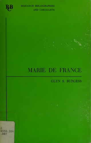 Marie de France. An Analytical Bibliography