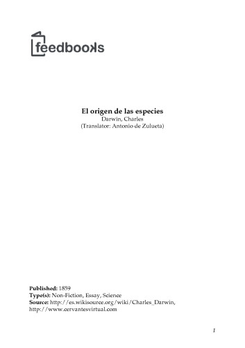 El origen de las especies