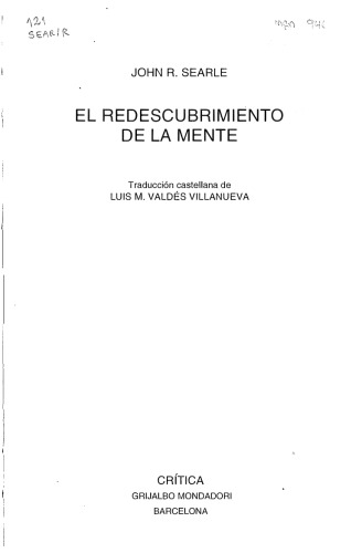 El redescubrimiento de la mente