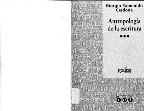 Antropología de la escritura