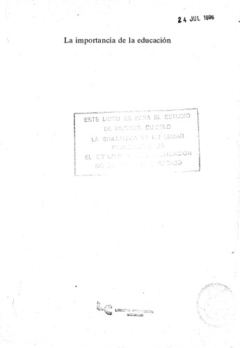La importancia de la educación