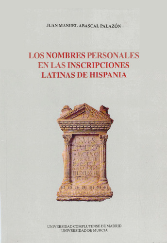 Los nombres personales en las inscripciones latinas de Hispania