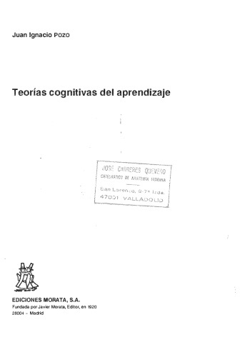 Teorías cognitivas del aprendizaje