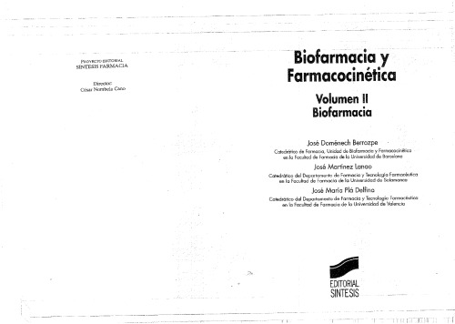 Biofarmacia y farmacocinética