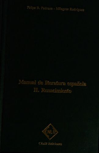 Manual de literatura española. II. Renacimiento