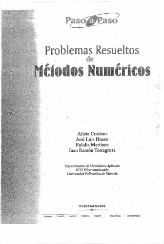 Problemas resueltos de métodos numéricos