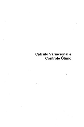 Cálculo Variacional e Controle Ótimo