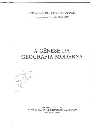 A gênese da geografia moderna