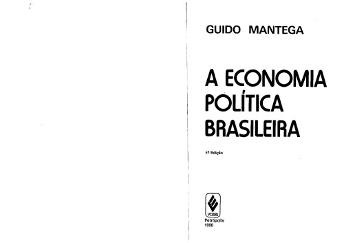 A economia política brasileira