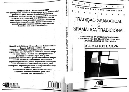 Tradição gramatical e gramática tradicional