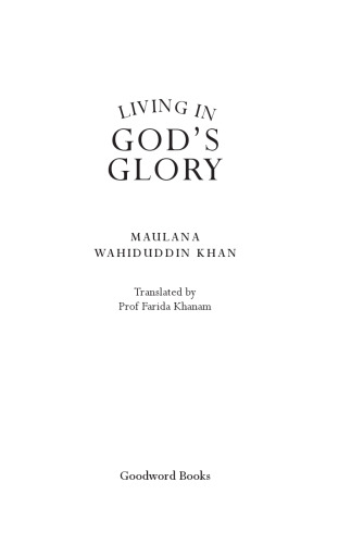 Living in God's Glory