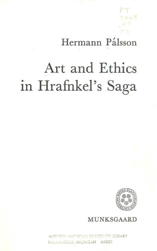 Art and ethics in Hrafnkel's saga