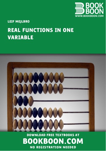 Real Functions in One Variable Calculus 1a