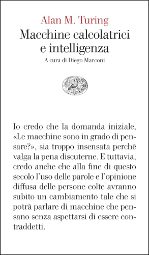 Macchine calcolatrici e intelligenza