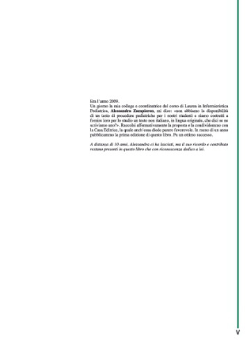 Procedure Infermieristiche in area pediatrica