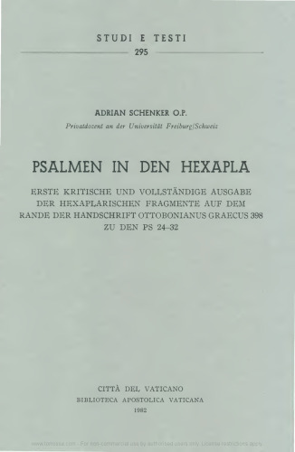 Psalmen in den hexapla