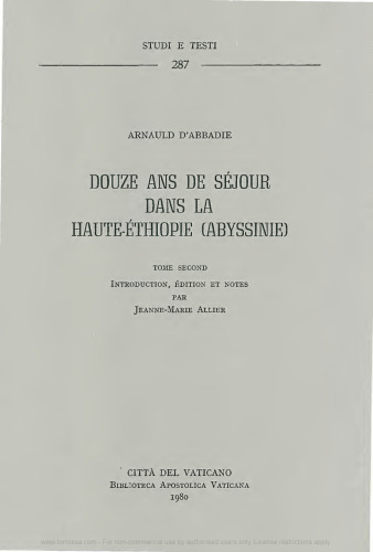 Douze ans de séjour dans la haute-Éthiopie (Abyssinie)