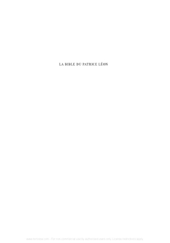 La Bible du Patrice Léon. Codex reginensis graecus 1