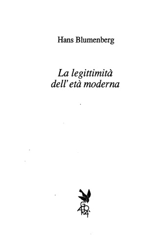 La legittimità dell'età moderna