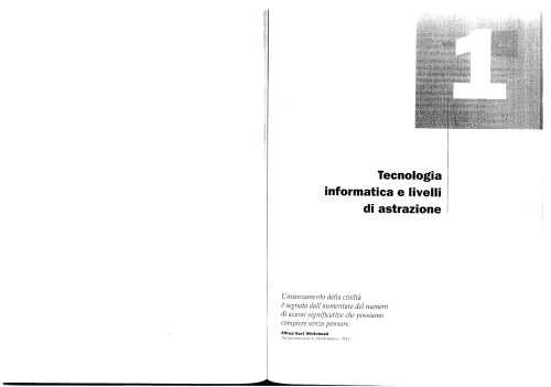 Struttura, organizzazione e progetto dei calcolatori. Interdipendenza tra hardware e software