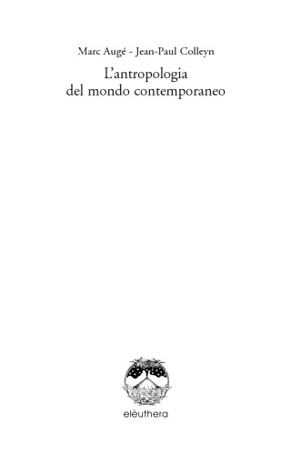 L'antropologia del mondo contemporaneo