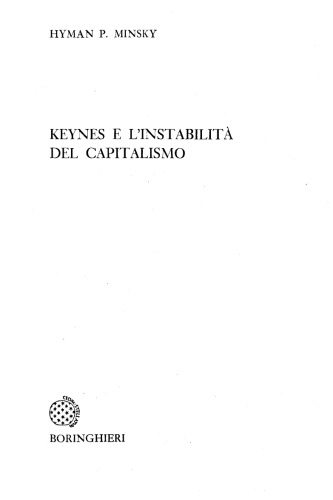 Keynes e l'instabilità del capitalismo