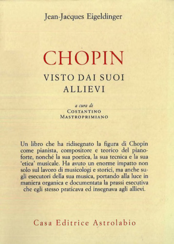 Chopin visto dai suoi allievi