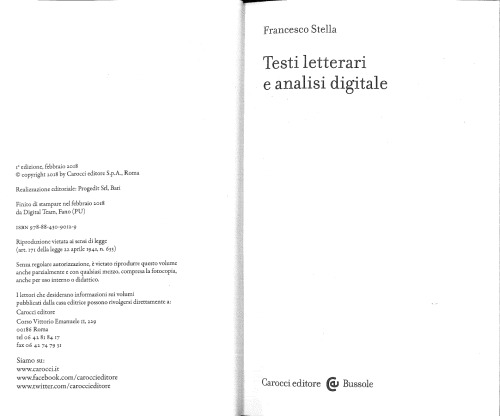 Testi letterari e analisi digitale