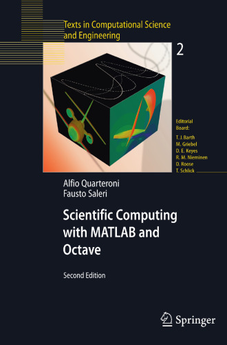 Introduzione al Calcolo Scientifico: Esercizi e problemi risolti con MATLAB (UNITEXT / La Matematica per il 3+2) (Italian Edition)