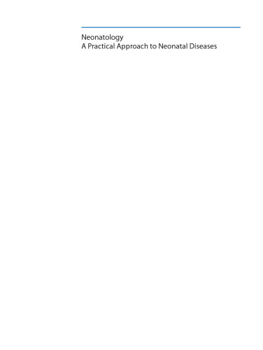 Neonatology: A Practical Approach to Neonatal Diseases