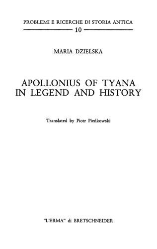 Apollonius of Tyana in Legend and History