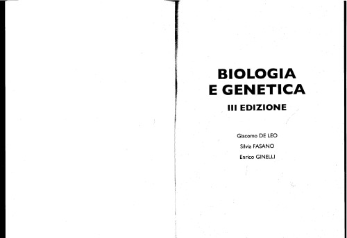 Biologia e genetica
