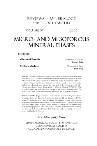 Micro- and Mesoporous Mineral Phases