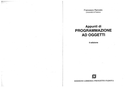 Appunti di programmazione ad oggetti