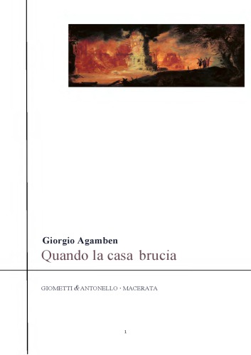 Quando la casa brucia