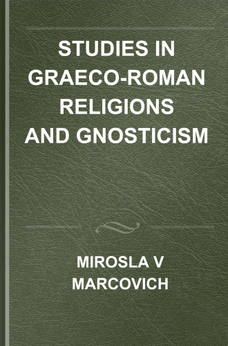 Studies in Graeco-Roman Religions and Gnosticism