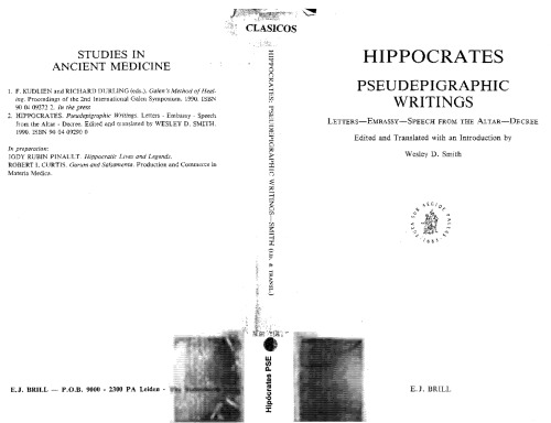 Hippocrates: Pseudepigraphic Writings