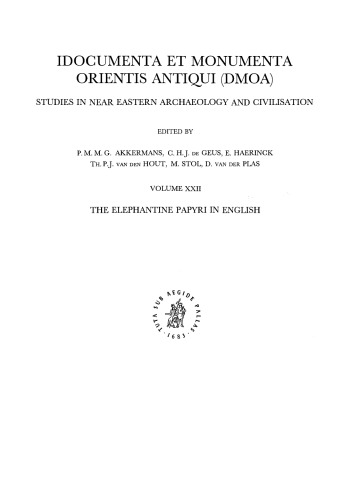 The Elephantine Papyri in English: Three Millennia of Cross-Cultural Continuity and Change