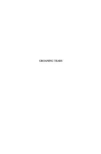 Groaning Tears: Ethical and Dramatic Aspects of Suicide in Greek Tragedy