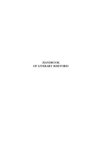 Handbook of Literary Rhetoric: A Foundation for Literary Study