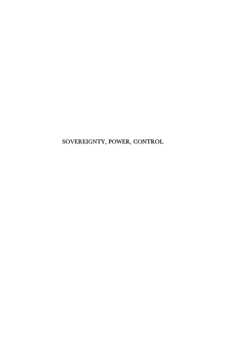 Sovereignty, Power, Control: Politics in the State of Western India, 1916-1947