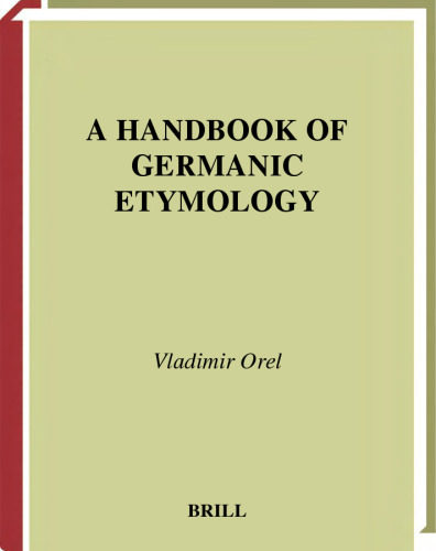 A Handbook of Germanic Etymology