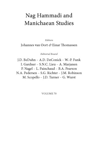 Biblical argument in Manichaean missionary practice: the case of Adimantus and Augustine