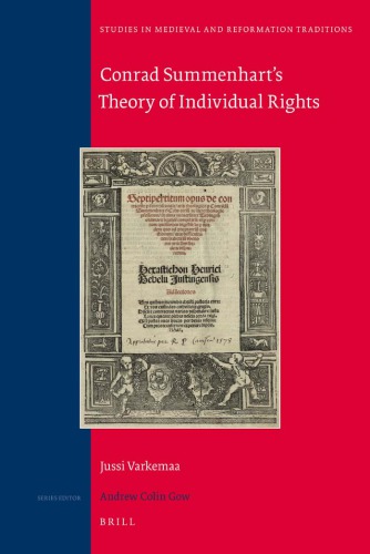 Conrad Summenhart’s Theory of Individual Rights