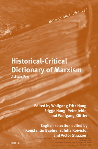 Historical-critical Dictionary of Marxism: A Selection